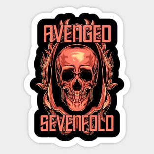 AVENGED GOLD SKULL Sticker